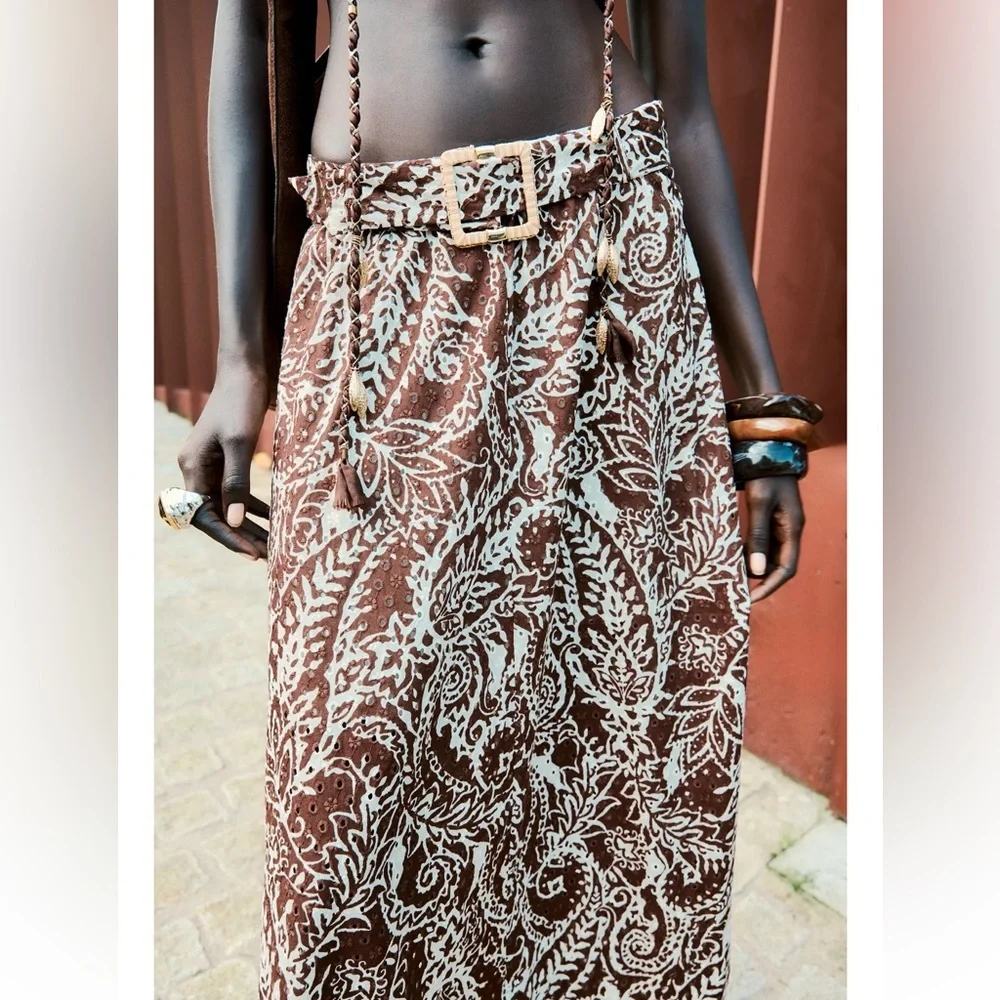 Zara Midi Pocket Skirt